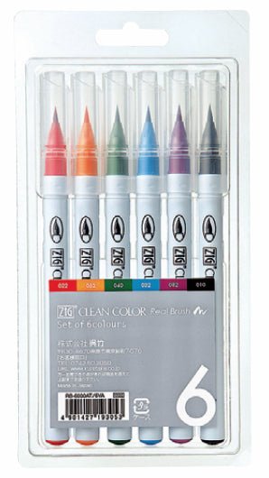 ZIG Clean Color - Set of 6 - #HolaNanu#NDIS #creativekids