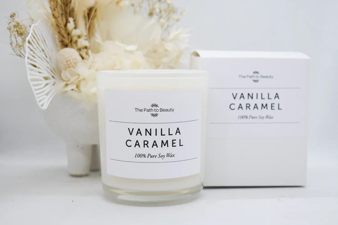 White Candle - Vanilla Caramel