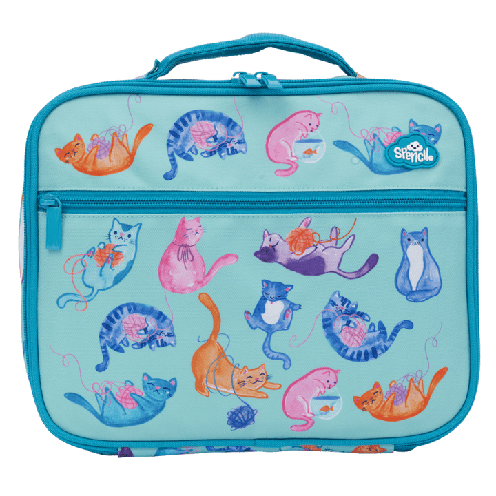 Spencil Big Cooler Lunch Bag + Chill Pack Crazy Cats