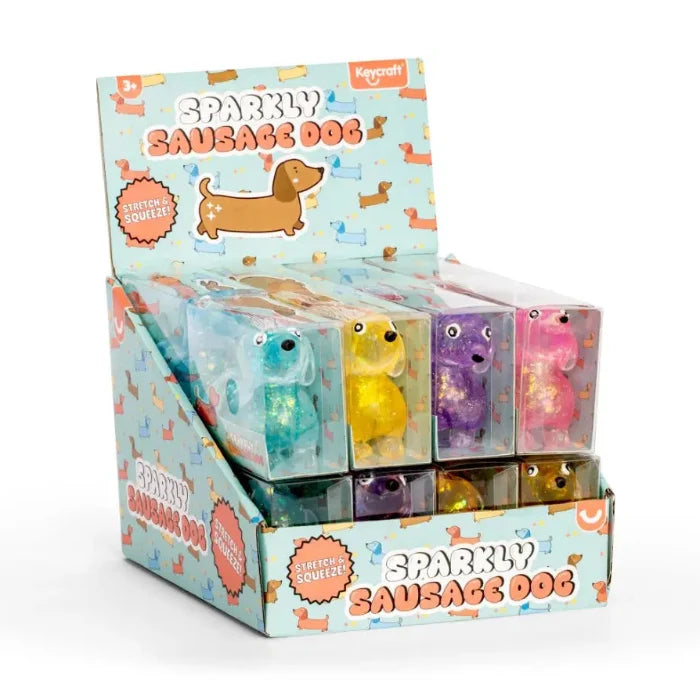 Keycraft - Squishy Sparkly Sausage Dog