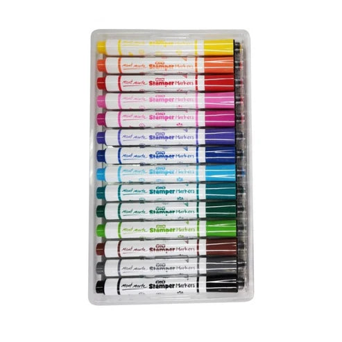 Mont Marte 2 in 1 Stamper Markers 14 Pcs