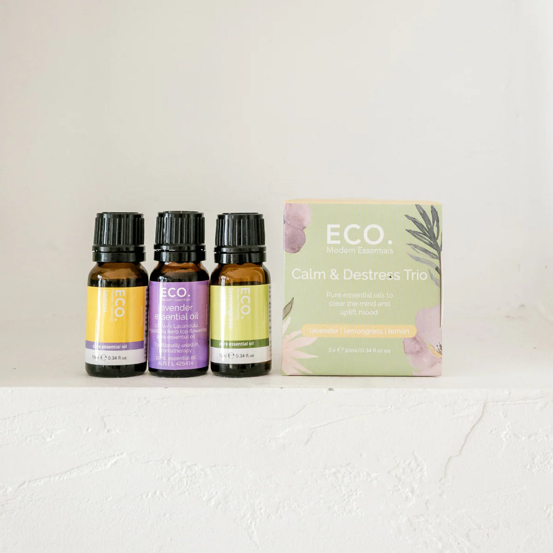 Eco Modern Essentials Calm & Destress Essential Oil Trio