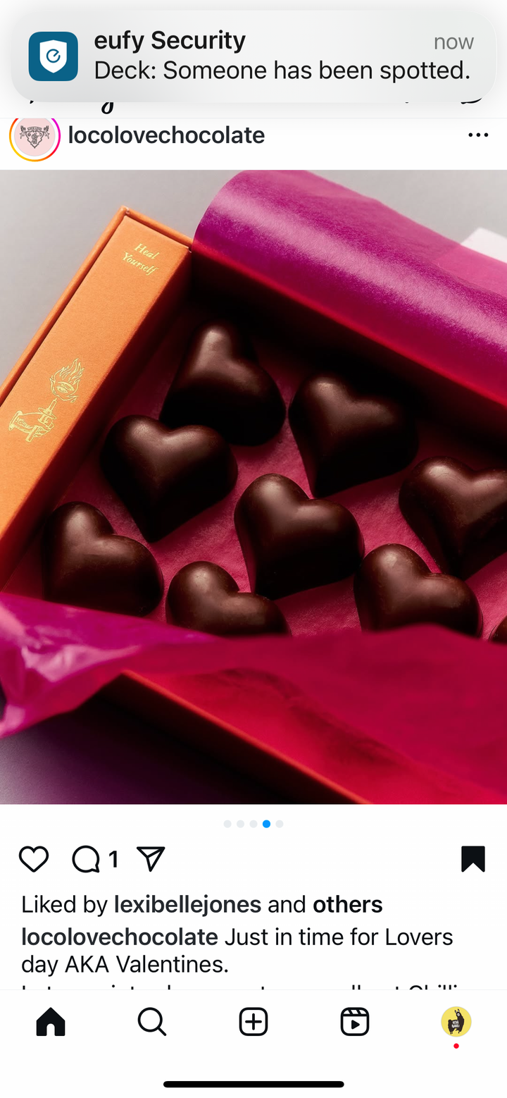 Loco Love Chilli Chocolate Hearts