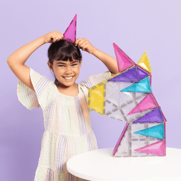 Connetix Tiles Glitter Unicorn Pack 56pc