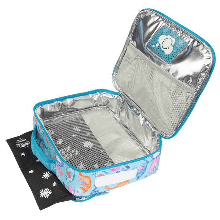 Spencil Big Cooler Lunch Bag + Chill Pack Crazy Cats