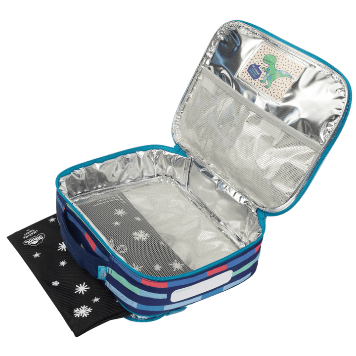 Spencil Big Cooler Lunch Bag + Chill Pack Bright Stripes