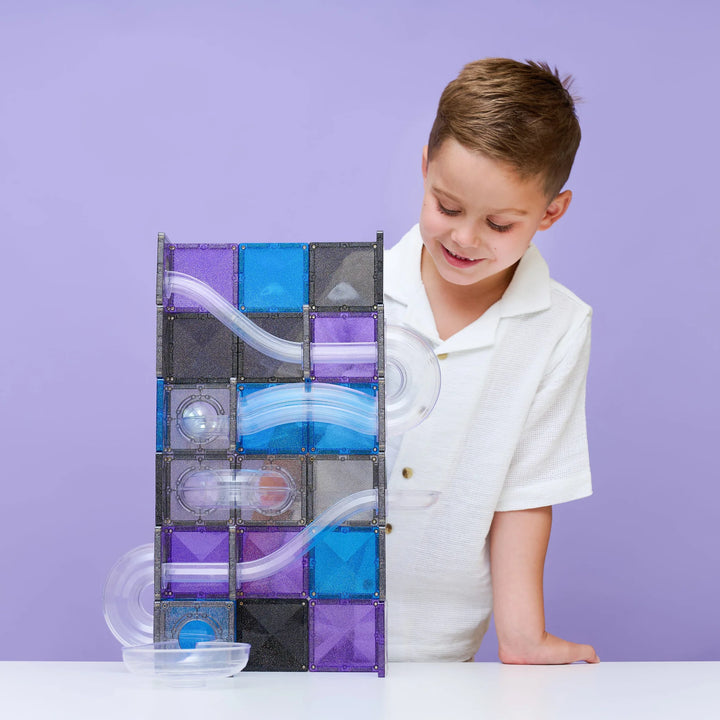 Connetix Tiles Ball Run Galaxy Pack 61 Pcs