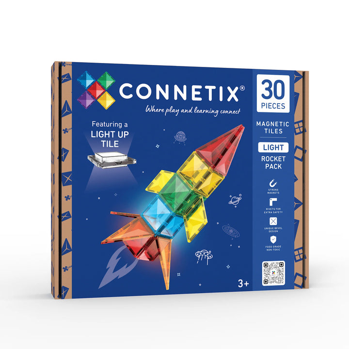 Connetix Tiles Light Rocket Pack 30 Pcs