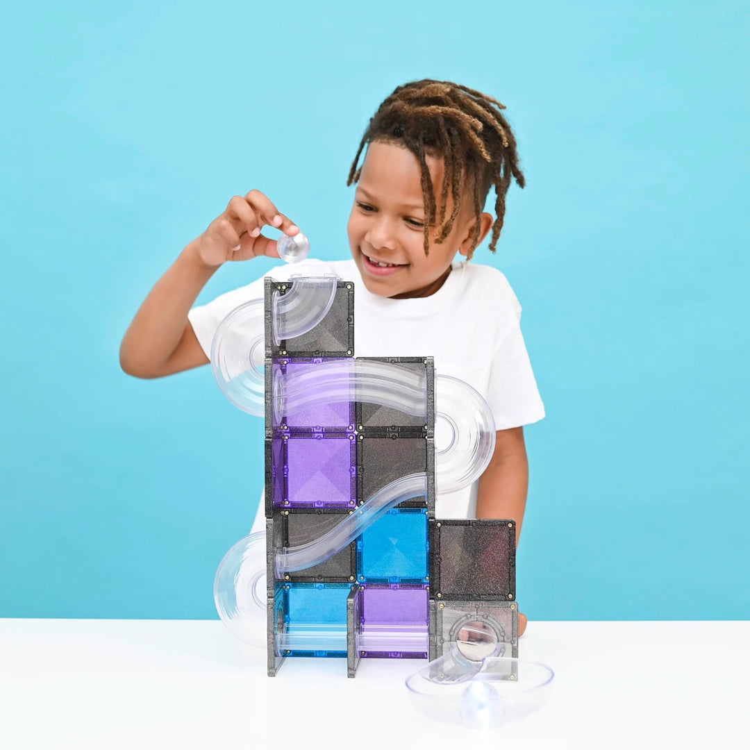 Connetix Tiles Ball Run Galaxy Pack 61 Pcs