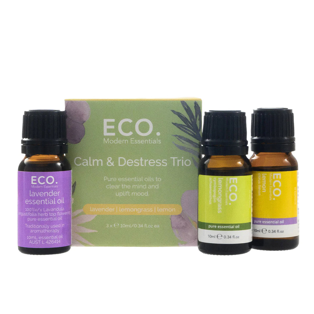 Eco Modern Essentials Calm & Destress Essential Oil Trio