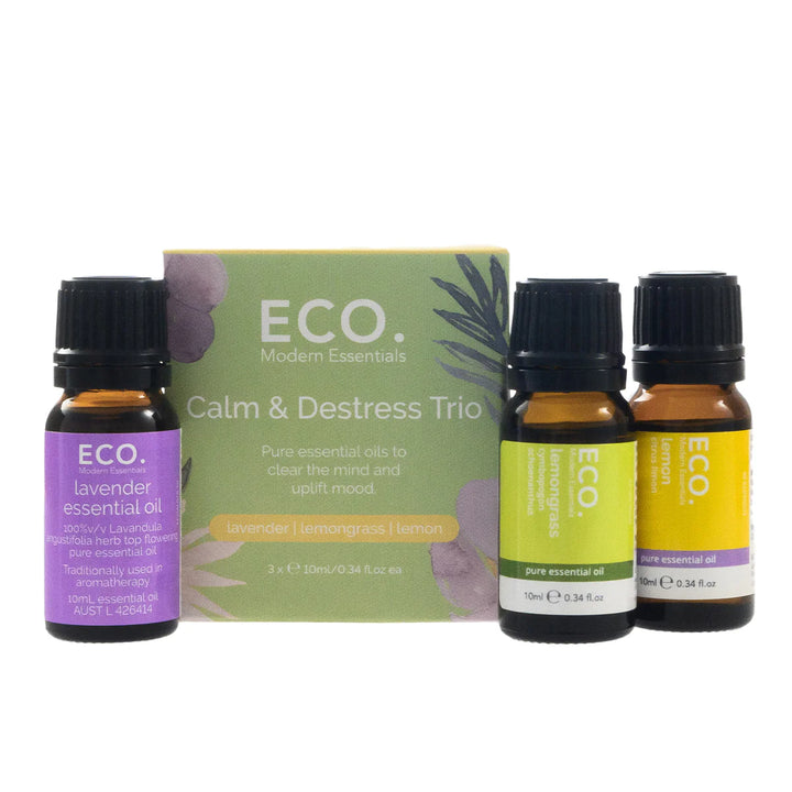 Eco Modern Essentials Calm & Destress Essential Oil Trio