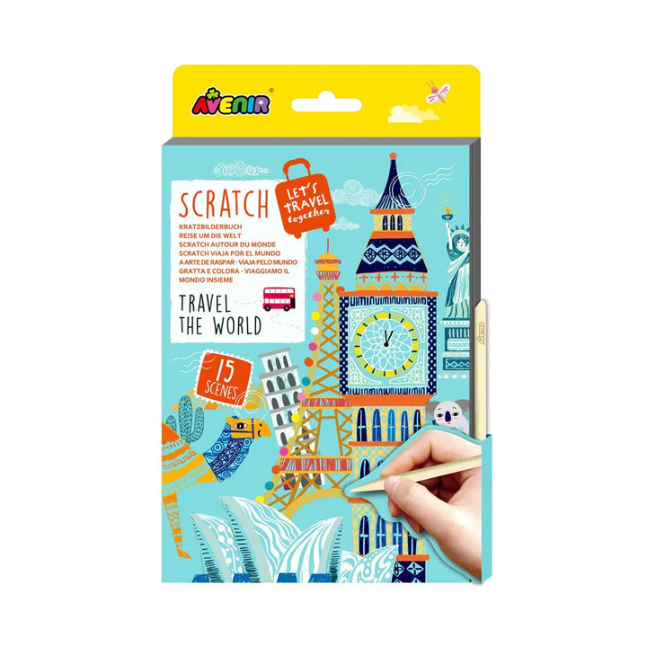 Avenir A5 Scratch Book Travel the World