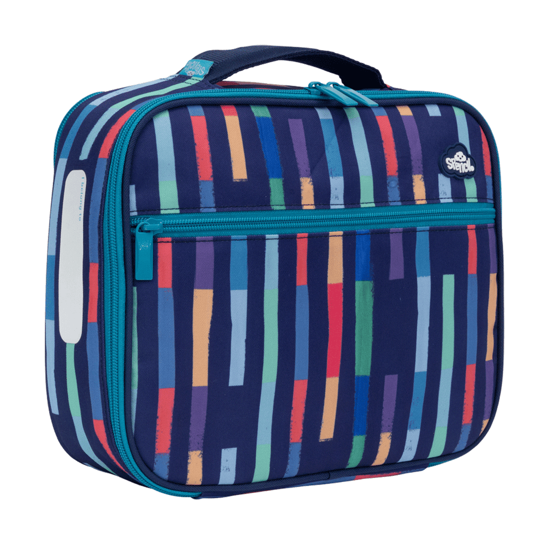 Spencil Big Cooler Lunch Bag + Chill Pack Bright Stripes