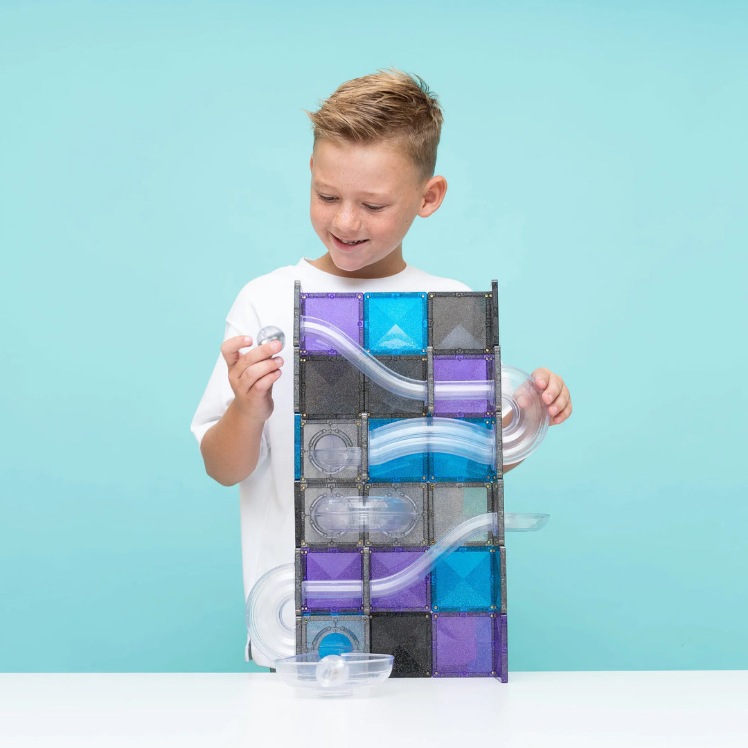 Connetix Tiles Ball Run Galaxy Pack 61 Pcs