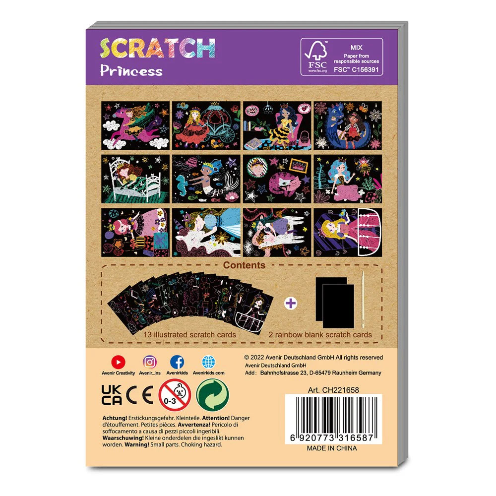 Avenir Mini Scratch Book - Princess