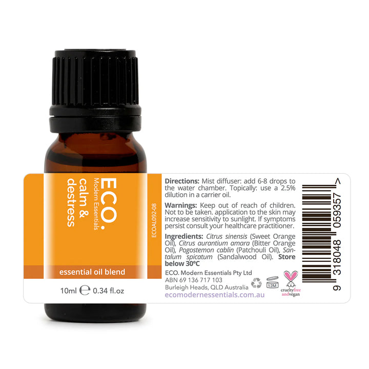 Eco Modern Essentials Calm & Destress Essential Oil Blend