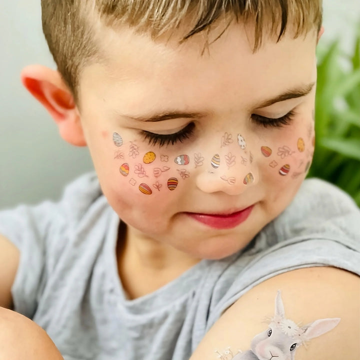 Ducky Street Freckles Temporary Tattoos - Easter Eggs