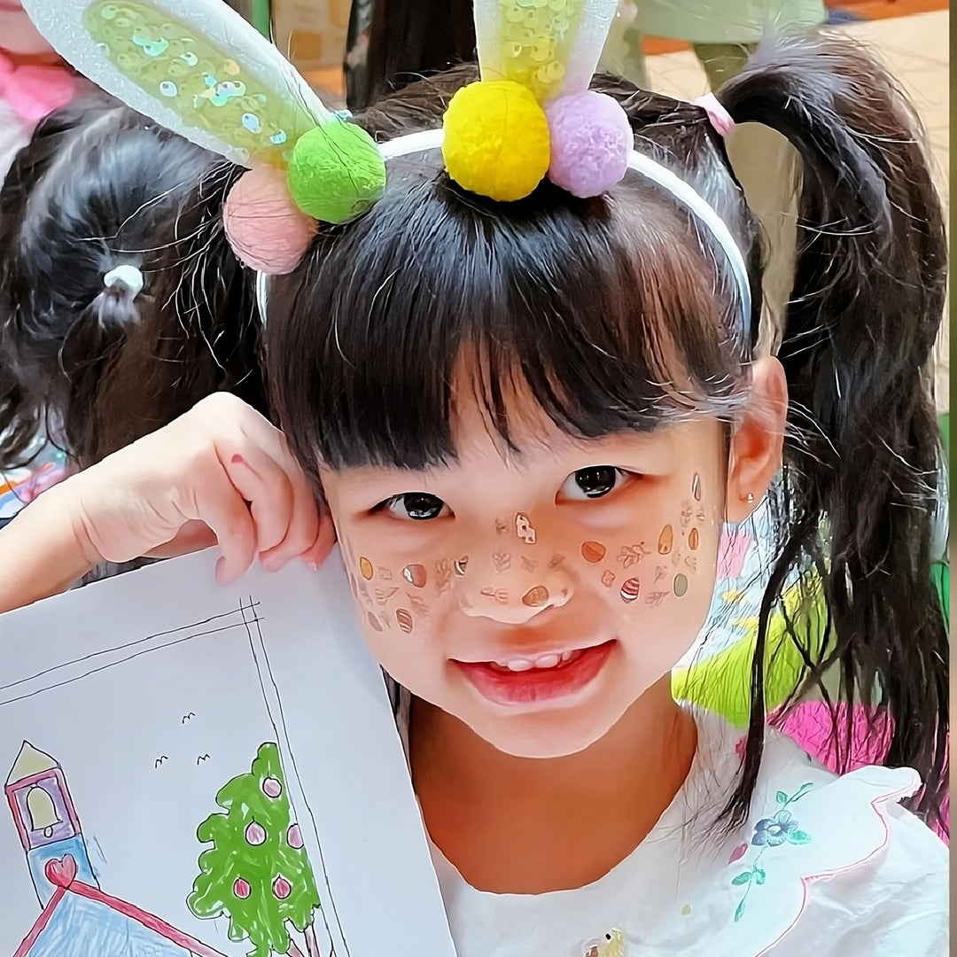 Ducky Street Freckles Temporary Tattoos - Easter Eggs