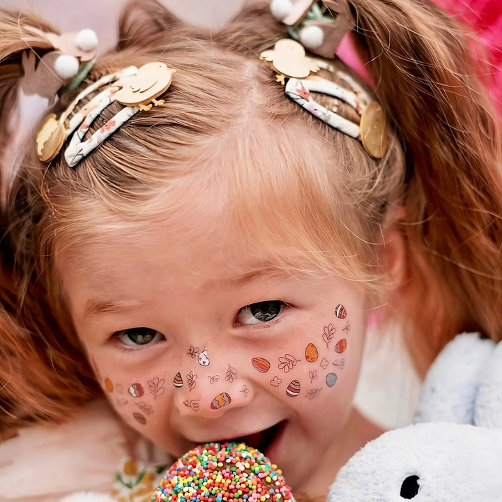 Ducky Street Freckles Temporary Tattoos - Easter Eggs