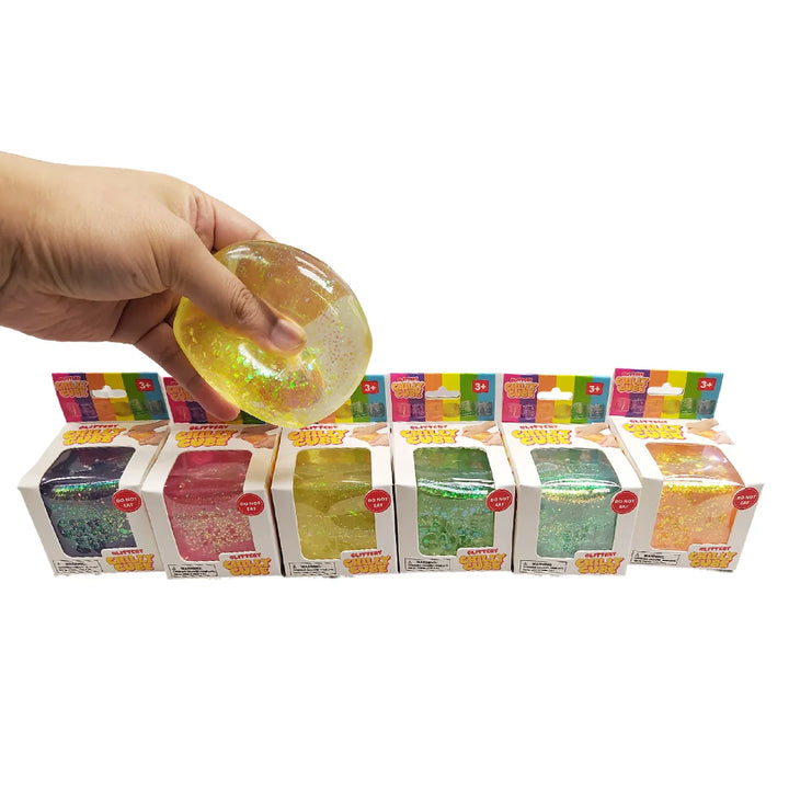 Glittery Chilly Cube Sensory Fidget Toy