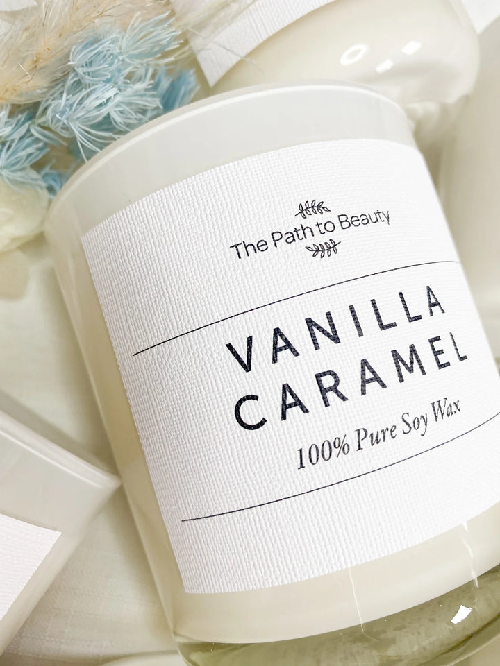 White Candle - Vanilla Caramel