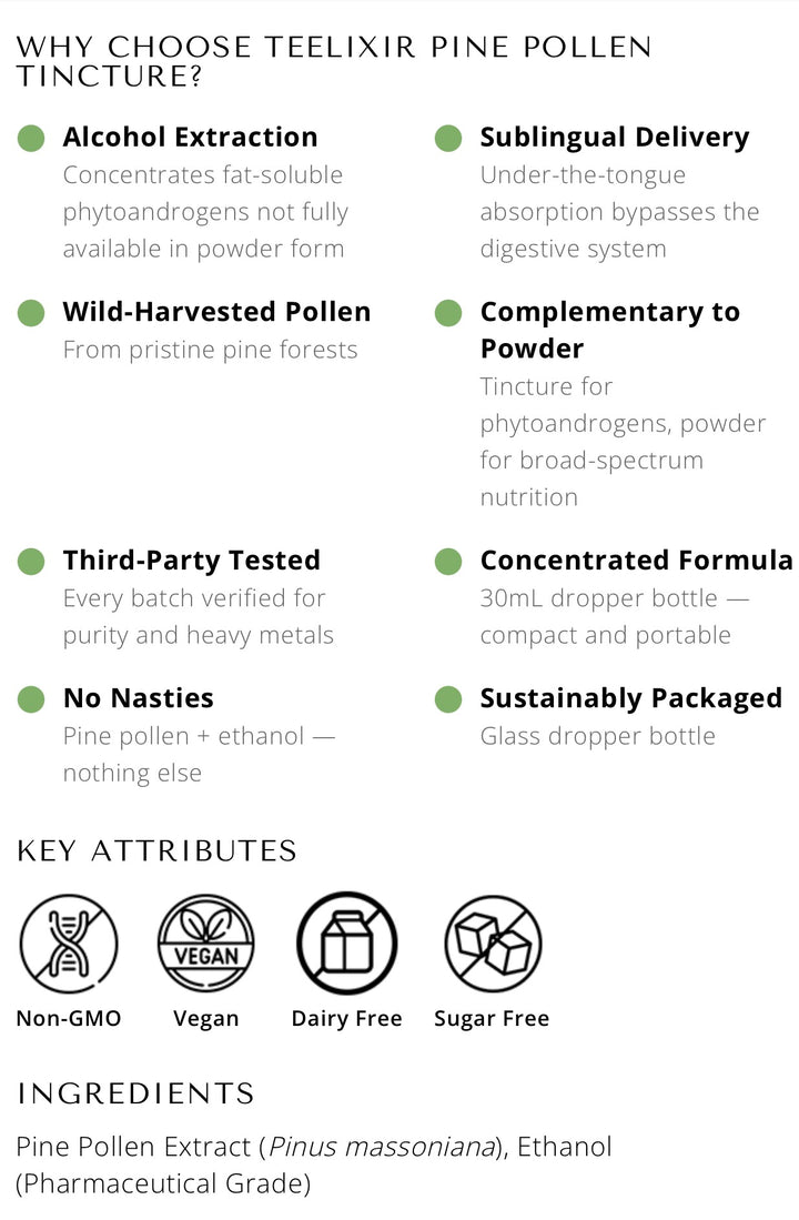 Teelixir Pine Pollen Extract (Tincture) 30ml
