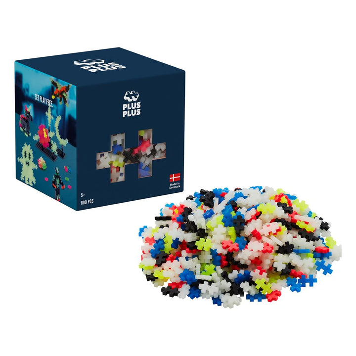 Plus Plus Toys Glow In The Dark Mix 600 Pcs
