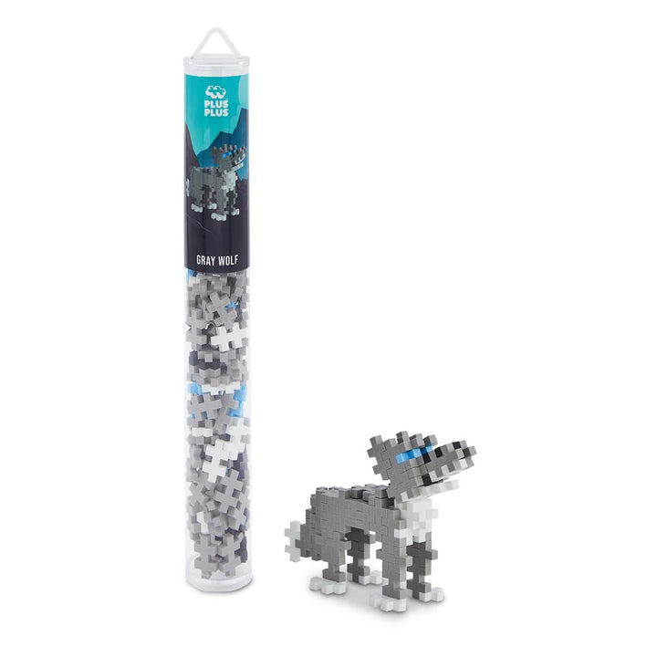 Plus Plus Toys Grey Wolf 100 pcs Tube