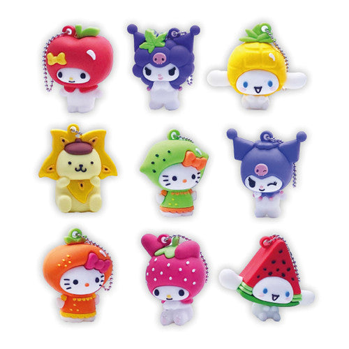 Hello Kitty Tutty Frutty Charms Capsule - Sanrio Surprise Collectible Keychain Toy