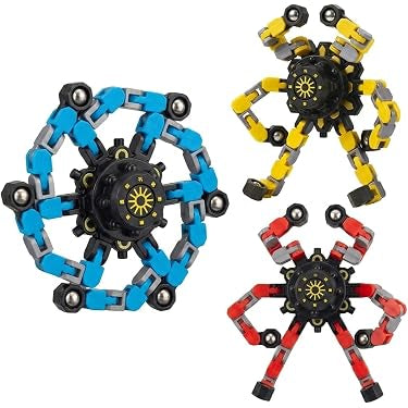 transformable chain robot fidget spinner toy