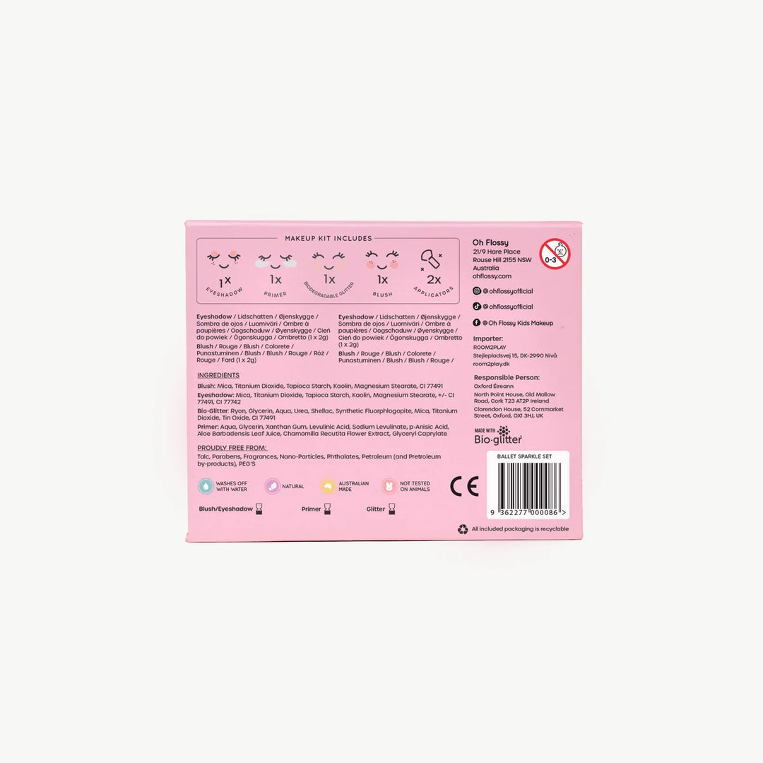 Oh Flossy Ballet Sparkle Makeup & Glitter Set
