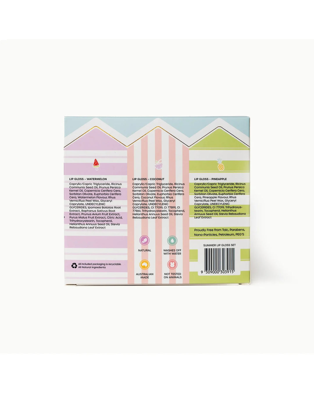 Oh Flossy Beach Club Natural Lip
Gloss Set