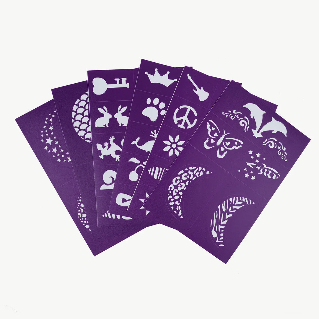 Oh Flossy Reusable Adhesive Face Paint & MakeUp Stencils