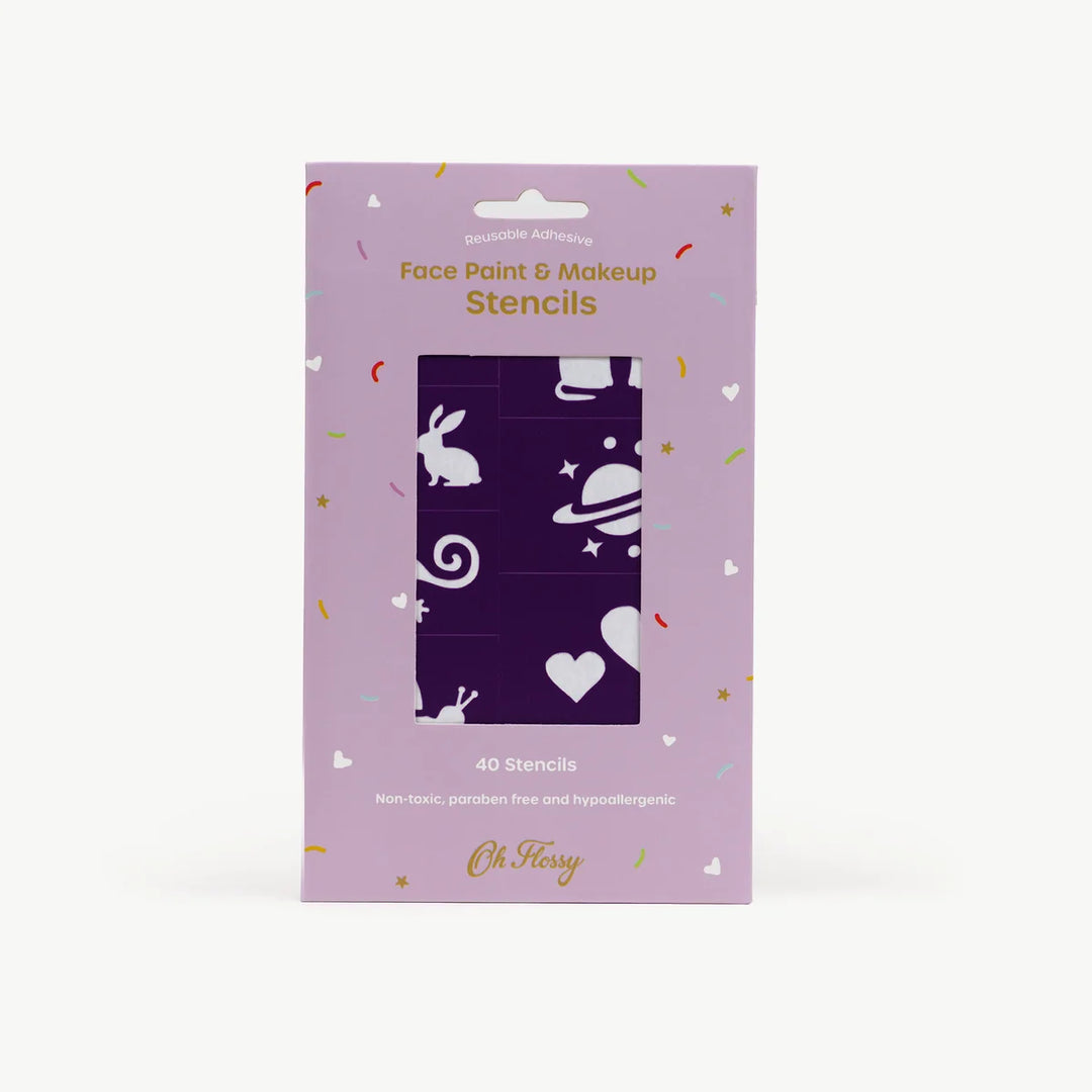Oh Flossy Reusable Adhesive Face Paint & MakeUp Stencils