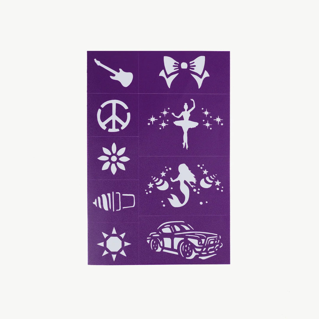 Oh Flossy Reusable Adhesive Face Paint & MakeUp Stencils