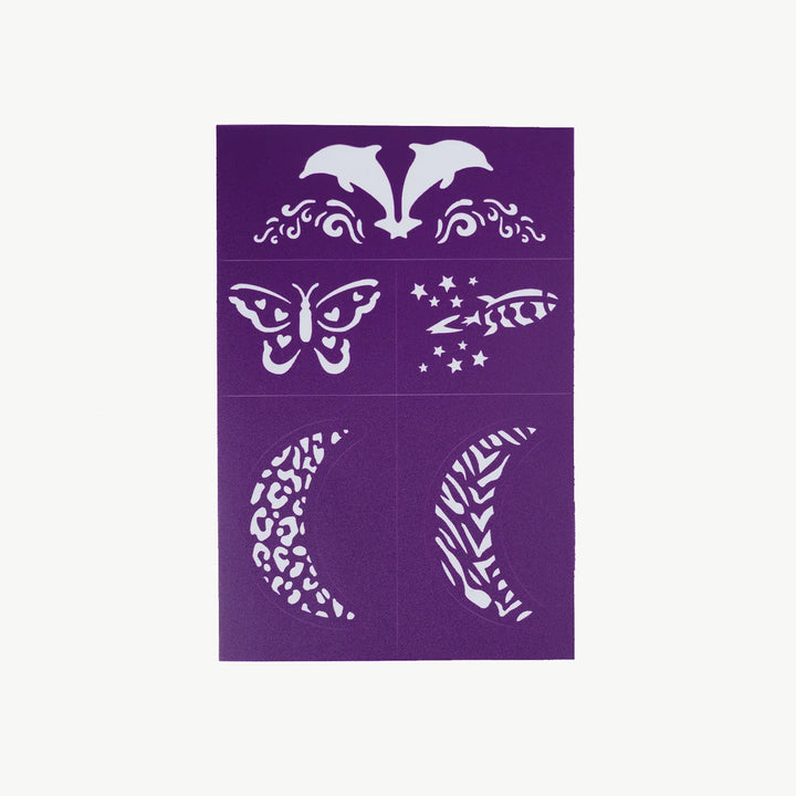 Oh Flossy Reusable Adhesive Face Paint & MakeUp Stencils