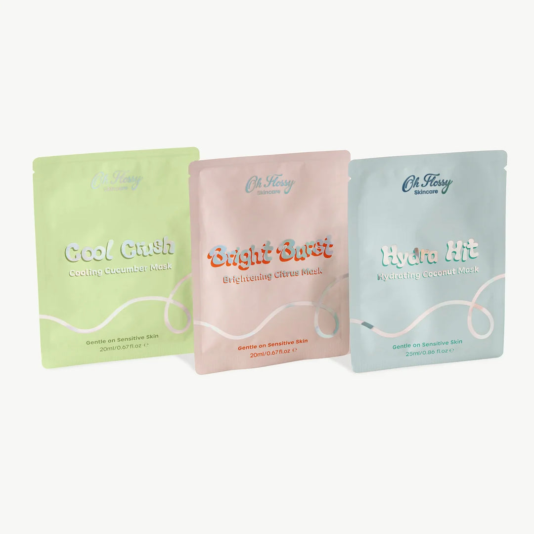 Oh Flossy Skincare - Skin Squad Sheet Mask Trio