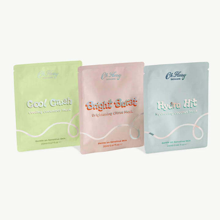 Oh Flossy Skincare - Skin Squad Sheet Mask Trio