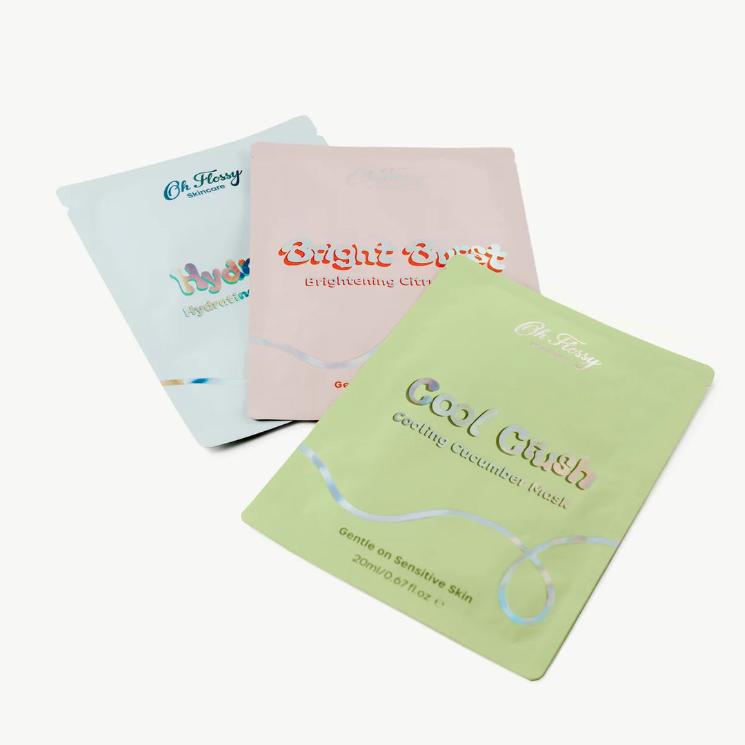 Oh Flossy Skincare - Skin Squad Sheet Mask Trio