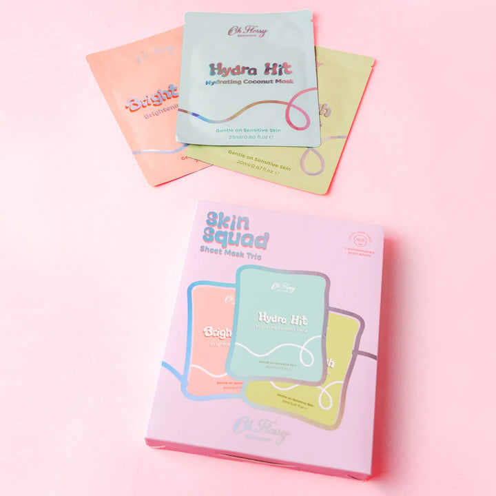 Oh Flossy Skincare - Skin Squad Sheet Mask Trio