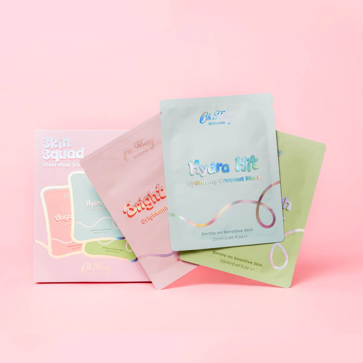 Oh Flossy Skincare - Skin Squad Sheet Mask Trio