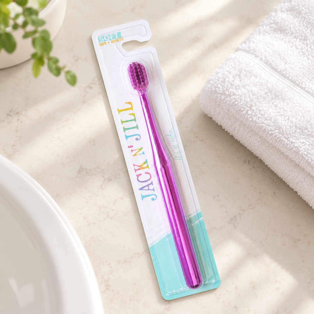 Jack N' Jill Kids & Adults Toothbrush Chrome - Soft