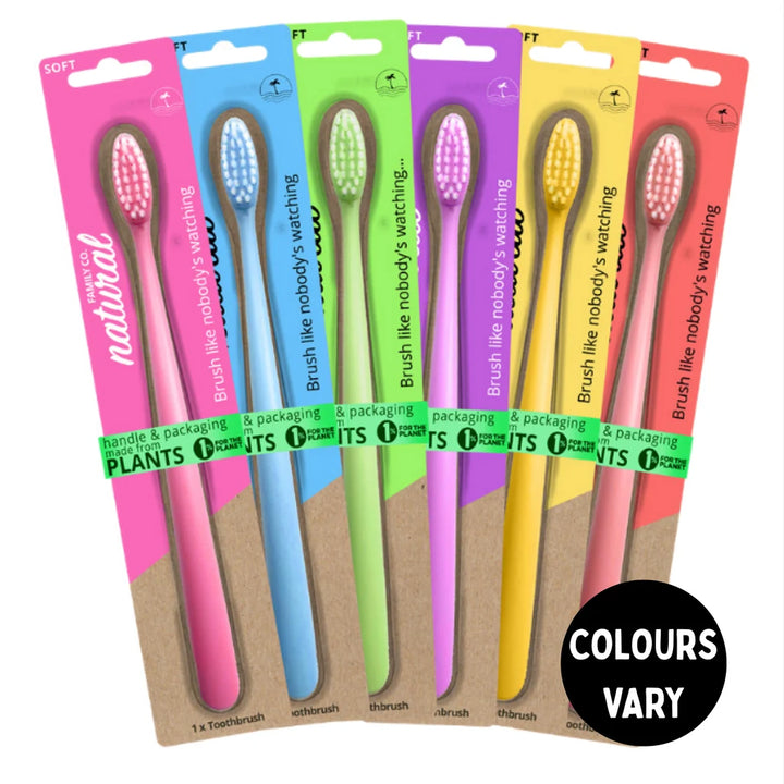 Jack N' Jill Kids & Adults Toothbrush - Soft Neon