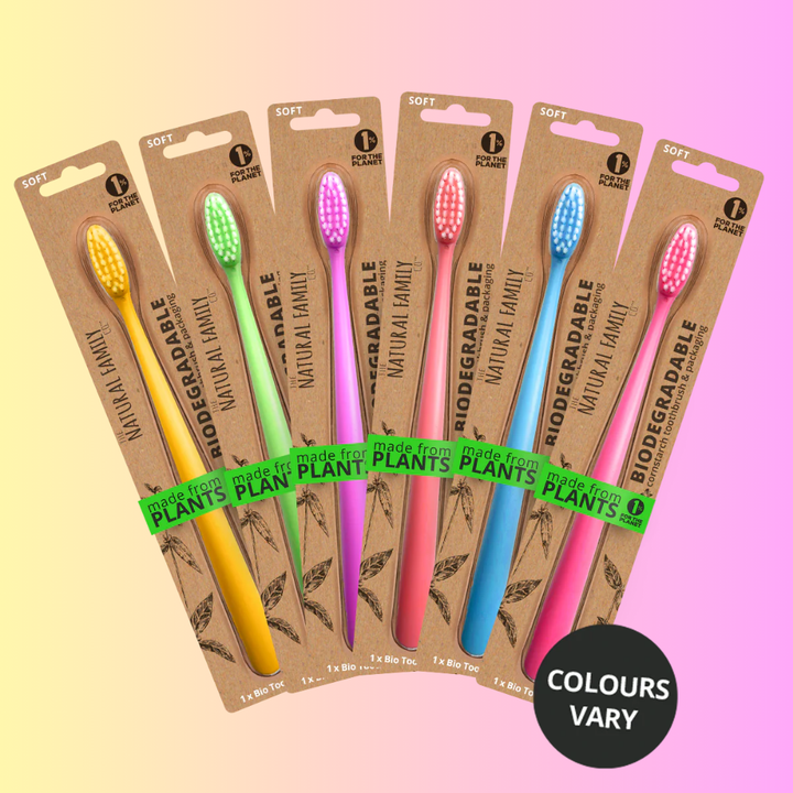 Jack N' Jill Kids & Adults Toothbrush - Soft Neon