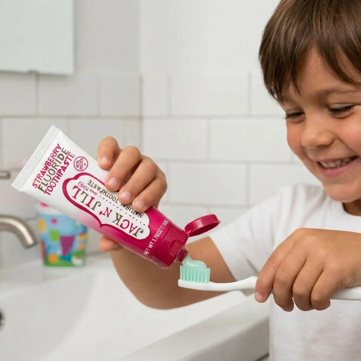 Jack N' Jill Natural Toothpaste Strawberry Fluoride 50g
