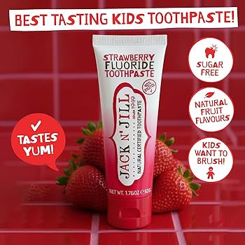 Jack N' Jill Natural Toothpaste Strawberry Fluoride 50g
