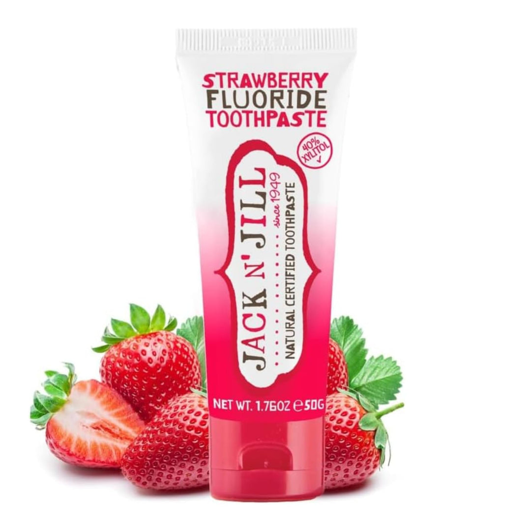 Jack N' Jill Natural Toothpaste Strawberry Fluoride 50g