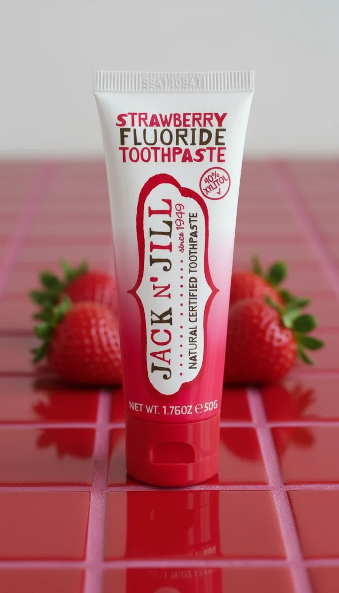 Jack N' Jill Natural Toothpaste Strawberry Fluoride 50g