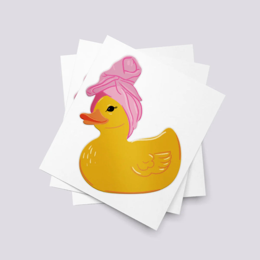 Ducky Street Duck Temporary Tattoos