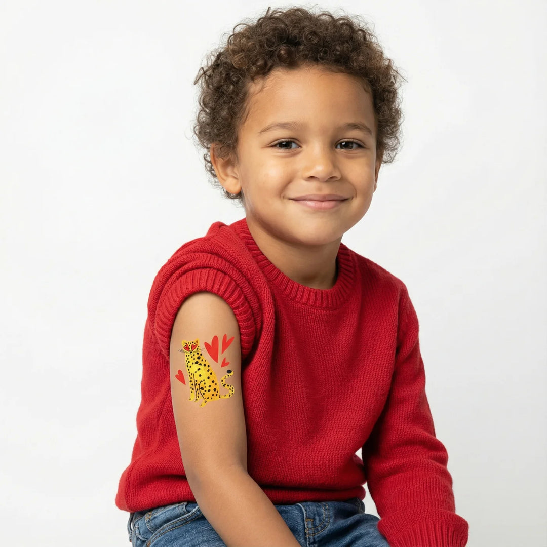 Ducky Street Leopard Temporary Tattoos